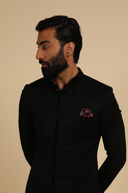 Zig Zag Achkan Set